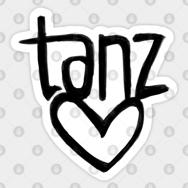 Tanz Love, German, Tanz, Dance Sticker by badlydrawnbabe